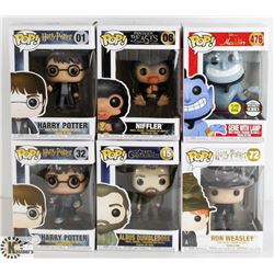 LOT OF SIX FUNKO POPS: RANDOM VARIETY INCLUDES