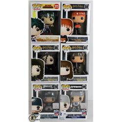 LOT OF SIX FUNKO POPS: RANDOM VARIETY INCLUDES