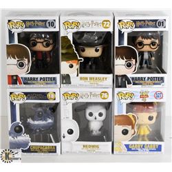 LOT OF SIX FUNKO POPS: RANDOM VARIETY INCLUDES