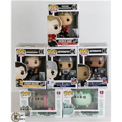 LOT OF SIX FUNKO POPS: RANDOM VARIETY INCLUDES