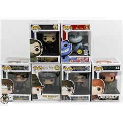 LOT OF SIX FUNKO POPS: RANDOM VARIETY INCLUDES