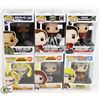 LOT OF SIX FUNKO POPS: RANDOM VARIETY INCLUDES