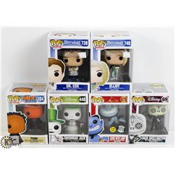 LOT OF SIX FUNKO POPS: RANDOM VARIETY INCLUDES