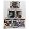 LOT OF SIX FUNKO POPS: RANDOM VARIETY INCLUDES