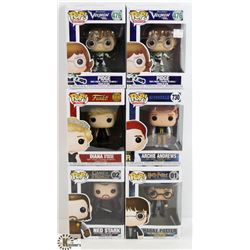 LOT OF SIX FUNKO POPS: RANDOM VARIETY INCLUDES