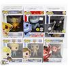 LOT OF SIX FUNKO POPS: RANDOM VARIETY INCLUDES