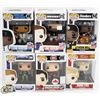 LOT OF SIX FUNKO POPS: RANDOM VARIETY INCLUDES