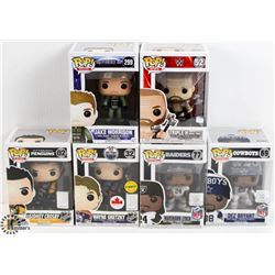 LOT OF SIX FUNKO POPS: RANDOM VARIETY INCLUDES