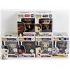 LOT OF SIX FUNKO POPS: RANDOM VARIETY INCLUDES