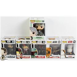 LOT OF SIX FUNKO POPS: STAR WARS AND DOROTHY