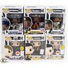 LOT OF SIX FUNKO POPS: FOOTBALL AND HOCKEY,