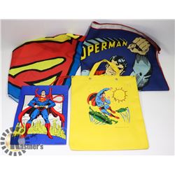 1978 VINTAGE SUPERMAN BAG & COLLECTIBLES