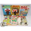 Image 1 : LARGE FLAT OF VINTAGE 1980'S MAD MAGAZINE W/ SOME