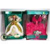 Image 1 : LOT OF 2 HOLIDAY BARBIES-DAMAGE ON BOXES