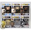 Image 1 : LOT OF 6 ASSORTED FUNKO POP VINYL FIGURES.