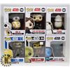 Image 1 : LOT OF 6 ASSORTED FUNKO POP VINYL FIGURES.