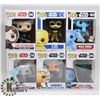Image 1 : LOT OF 6 ASSORTED FUNKO POP VINYL FIGURES.
