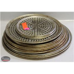 BAILIFF SEIZURE GROUP OF PERFORATED PIZZA PANS