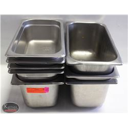 BAILIFF SEIZURE: LOT OF 8 - 1/4 SIZE S/S INSERTS