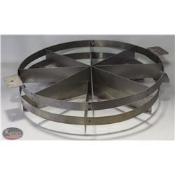 2 STAINLESS STEEL PIZZA CUTTERS- 6 & 8 DIVISIONS