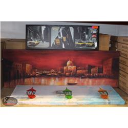 BAILIFF SEIZURE: LOT OF 3 CANVAS PRINTS INCL