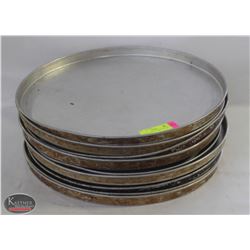 LOT OF 10 EXTRA-LARGE 18" PIZZA PANS