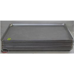 GROUP OF 10 FULL-SIZE ALUMINUM BAKING SHEETS