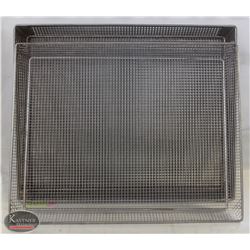 4 LARGE HEAVY-DUTY CHROME-WIRE  DISPLAY TRAYS