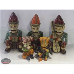 BAILIFF SEIZURE: LOT OF 5 MUSICIAN ORNAMENTS