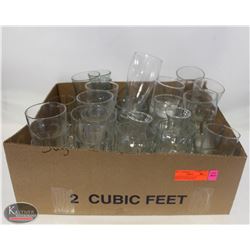 BAILIFF SEIZURE: FLAT OF ASSORTED GLASSES INCL: