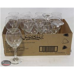 BAILIFF SEIZURE: LOT OF 13 - 9OZ WINE GLASSES