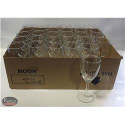 BAILIFF SEIZURE: LOT OF 30 - 6OZ WINE GLASSES