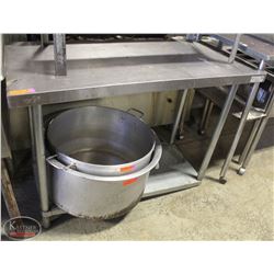 BAILIFF SEIZURE: 4' EFI STAINLESS STEEL WORKTABLE