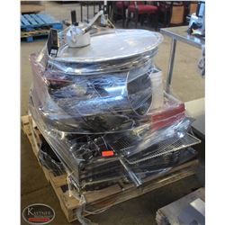 BAILIFF SEIZURE: PALLET OF RESTAURANT MISC. INCL: