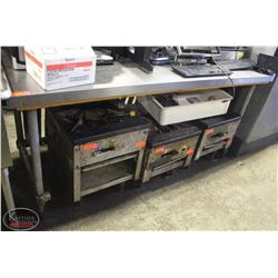 BAILIFF SEIZURE: 6' EFI STAINLESS STEEL WORKTABLE