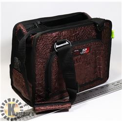 METALLIC RED  DOG/ PET CARRIER ( PURSE STYLE )