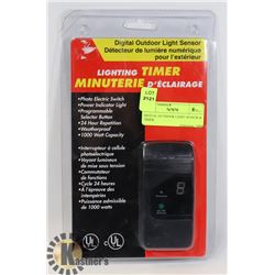 DIGITAL OUTDOOR LIGHT SENSOR & TIMER