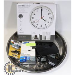 LOT WITH KELKIN WIFI ROUTER, SAMSUN LAN ADAPTER,