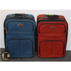 HIS AND HERS AIR CANADA SMALL TRAVEL SUITE CASES