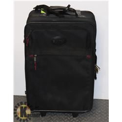 BUXTON BLACK CARRY-ON ROLLING TRAVEL BAG