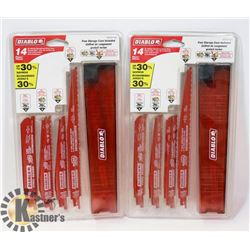 SEALED 2 "DIABLO" 14 PC SETS METAL