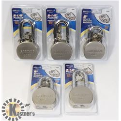 SEALED SET OF 5 GORILLA PAD LOCKS