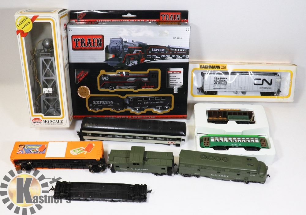FLAT OF ASSORTMENT OF TRAINS/CARS