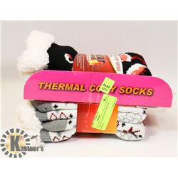 2 PACK LADIES COZY SLIPPER SOCKS