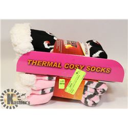 2 PACK LADIES COZY SLIPPER SOCKS