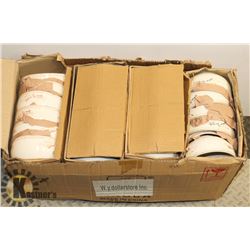 BOX OF CEREAL SIZED CERAMIC BOWLS