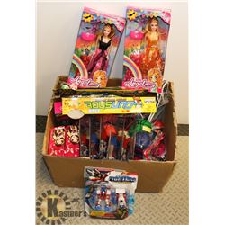 BOX OF ASSORTED NEW TOYS