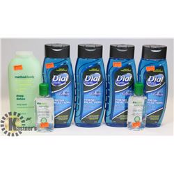 BAG OF ASSORTED WELLNESS PRODUCTS-BODY WASH,