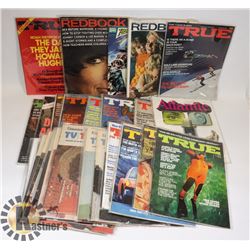 BOX WITH ASSORTED VINTAGE MAGAZINES