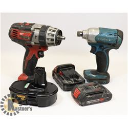 MILWAUKEE & MAKITA DRILLS